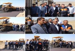 بازدید مهندس بدری از آسفالت‌ریزی راه‌های روستایی